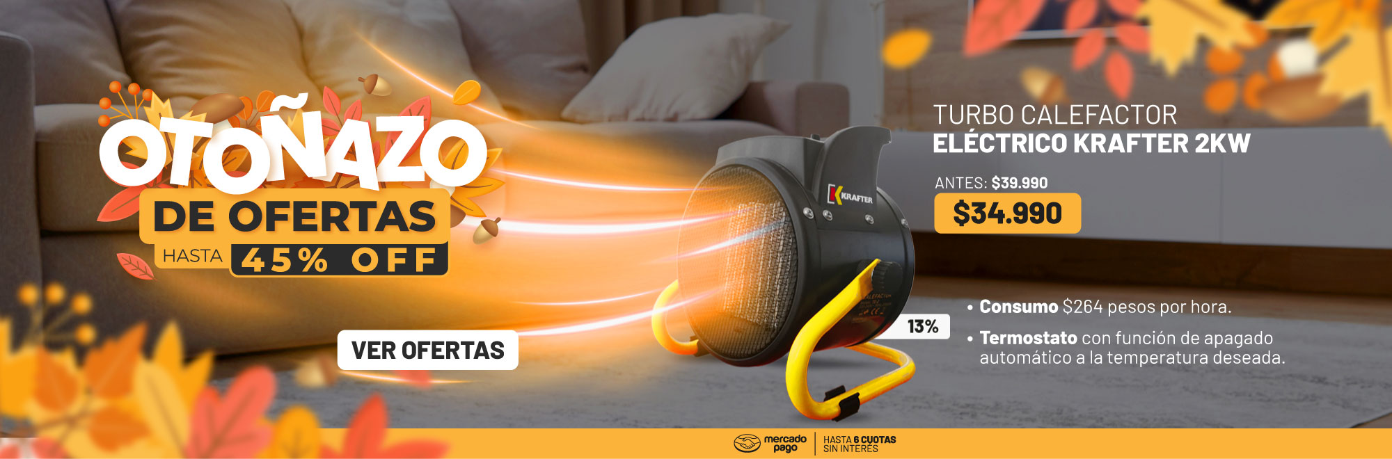 Ofertas Otoño Turbo Calefactores - Maktotal
